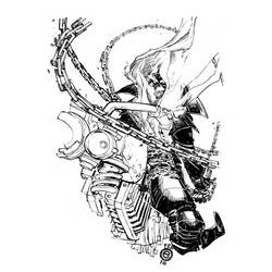 Dessin à colorier: Ghost Rider (Super-héros) #82093 - Coloriages à Imprimer Gratuits