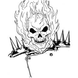 Dessin à colorier: Ghost Rider (Super-héros) #82141 - Coloriages à Imprimer Gratuits