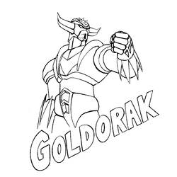 Dessin à colorier: Goldorak (Super-héros) #77224 - Coloriages à Imprimer Gratuits