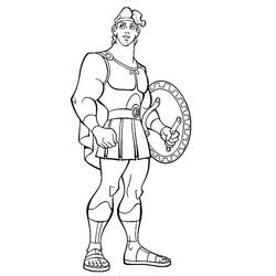 Dessin à colorier: Hercule (Super-héros) #84169 - Coloriages à Imprimer Gratuits
