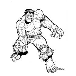 Dessin à colorier: Hulk (Super-héros) #79007 - Coloriages à Imprimer Gratuits
