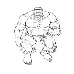 Dessin à colorier: Hulk (Super-héros) #79008 - Coloriages à Imprimer Gratuits