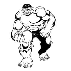Dessin à colorier: Hulk (Super-héros) #79009 - Coloriages à Imprimer Gratuits