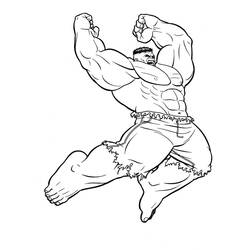 Dessin à colorier: Hulk (Super-héros) #79011 - Coloriages à Imprimer Gratuits
