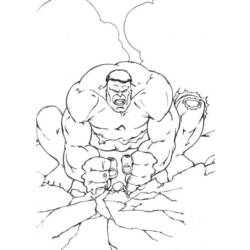 Dessin à colorier: Hulk (Super-héros) #79015 - Coloriages à Imprimer Gratuits