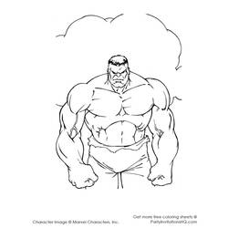 Dessin à colorier: Hulk (Super-héros) #79020 - Coloriages à Imprimer Gratuits