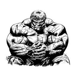 Dessin à colorier: Hulk (Super-héros) #79036 - Coloriages à Imprimer Gratuits