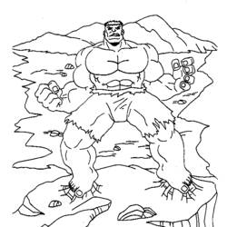 Dessin à colorier: Hulk (Super-héros) #79039 - Coloriages à Imprimer Gratuits