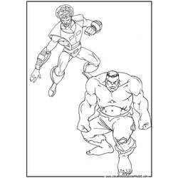 Dessin à colorier: Hulk (Super-héros) #79053 - Coloriages à Imprimer Gratuits