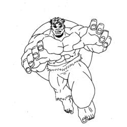 Dessin à colorier: Hulk (Super-héros) #79060 - Coloriages à Imprimer Gratuits