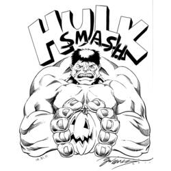 Dessin à colorier: Hulk (Super-héros) #79073 - Coloriages à Imprimer Gratuits