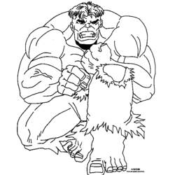 Dessin à colorier: Hulk (Super-héros) #79074 - Coloriages à Imprimer Gratuits