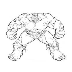 Dessin à colorier: Hulk (Super-héros) #79078 - Coloriages à Imprimer Gratuits