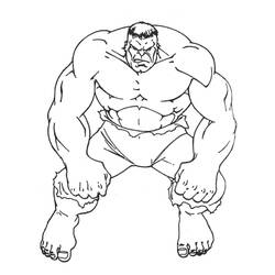 Dessin à colorier: Hulk (Super-héros) #79091 - Coloriages à Imprimer Gratuits