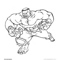 Dessin à colorier: Hulk (Super-héros) #79109 - Coloriages à Imprimer Gratuits