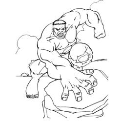 Dessin à colorier: Hulk (Super-héros) #79114 - Coloriages à Imprimer Gratuits