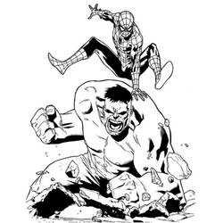 Dessin à colorier: Hulk (Super-héros) #79117 - Coloriages à Imprimer Gratuits