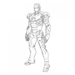 Dessin à colorier: Iron Man (Super-héros) #80530 - Coloriages à Imprimer Gratuits