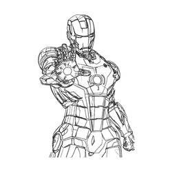 Dessin à colorier: Iron Man (Super-héros) #80534 - Coloriages à Imprimer Gratuits