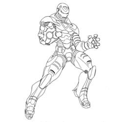 Dessin à colorier: Iron Man (Super-héros) #80591 - Coloriages à Imprimer Gratuits