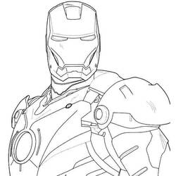 Dessin à colorier: Iron Man (Super-héros) #80649 - Coloriages à Imprimer Gratuits