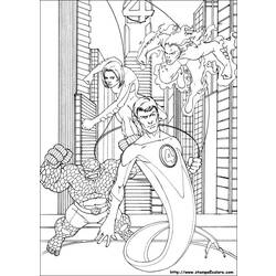Dessin à colorier: Mr. Fantastique (Super-héros) #84794 - Coloriages à Imprimer Gratuits