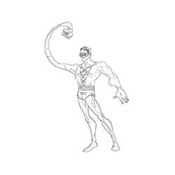 Dessin à colorier: Plastic Man (Super-héros) #83420 - Coloriages à Imprimer Gratuits