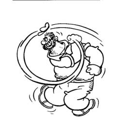 Dessin à colorier: Popeye (Super-héros) #84712 - Coloriages à Imprimer Gratuits