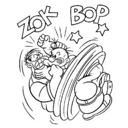 Dessin à colorier: Popeye (Super-héros) #84731 - Coloriages à Imprimer Gratuits