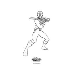 Dessin à colorier: Power Rangers (Super-héros) #49955 - Coloriages à Imprimer Gratuits