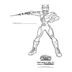 Dessin à colorier: Power Rangers (Super-héros) #50002 - Coloriages à Imprimer Gratuits