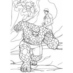 Dessin à colorier: Quatre Fantastiques (Super-héros) #76440 - Coloriages à Imprimer Gratuits