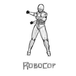 Dessin à colorier: Robocop (Super-héros) #71367 - Coloriages à Imprimer Gratuits