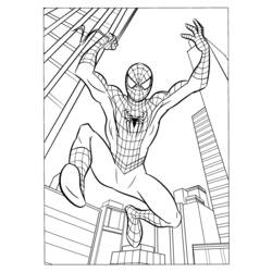 Dessin à colorier: Spiderman (Super-héros) #78640 - Coloriages à Imprimer Gratuits