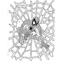 Dessin à colorier: Spiderman (Super-héros) #78641 - Coloriages à Imprimer Gratuits