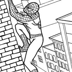 Dessin à colorier: Spiderman (Super-héros) #78647 - Coloriages à Imprimer Gratuits