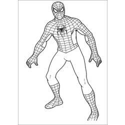 Dessin à colorier: Spiderman (Super-héros) #78651 - Coloriages à Imprimer Gratuits