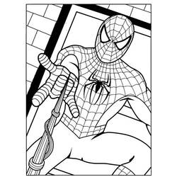 Dessin à colorier: Spiderman (Super-héros) #78652 - Coloriages à Imprimer Gratuits