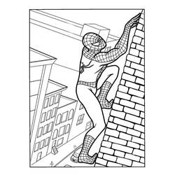 Dessin à colorier: Spiderman (Super-héros) #78658 - Coloriages à Imprimer Gratuits