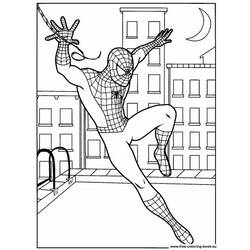 Dessin à colorier: Spiderman (Super-héros) #78660 - Coloriages à Imprimer Gratuits