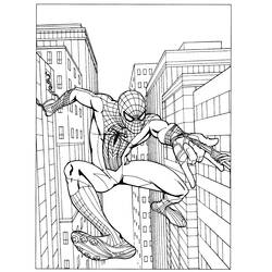 Dessin à colorier: Spiderman (Super-héros) #78663 - Coloriages à Imprimer Gratuits