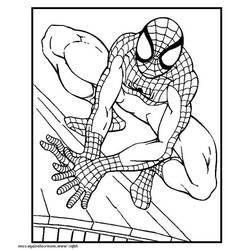 Dessin à colorier: Spiderman (Super-héros) #78664 - Coloriages à Imprimer Gratuits