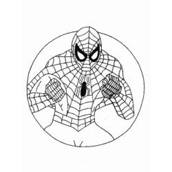 Dessin à colorier: Spiderman (Super-héros) #78665 - Coloriages à Imprimer Gratuits