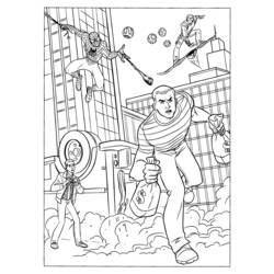 Dessin à colorier: Spiderman (Super-héros) #78666 - Coloriages à Imprimer Gratuits