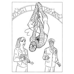 Dessin à colorier: Spiderman (Super-héros) #78669 - Coloriages à Imprimer Gratuits