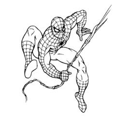 Dessin à colorier: Spiderman (Super-héros) #78688 - Coloriages à Imprimer Gratuits