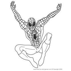Dessin à colorier: Spiderman (Super-héros) #78699 - Coloriages à Imprimer Gratuits