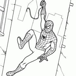 Dessin à colorier: Spiderman (Super-héros) #78704 - Coloriages à Imprimer Gratuits