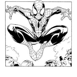 Dessin à colorier: Spiderman (Super-héros) #78710 - Coloriages à Imprimer Gratuits