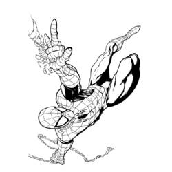Dessin à colorier: Spiderman (Super-héros) #78739 - Coloriages à Imprimer Gratuits